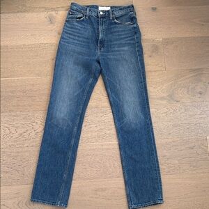 MOTHER High waisted rider skimp jeans